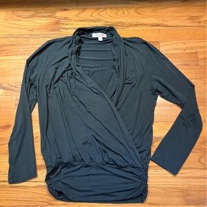 Amour Vert green wrap front top size L